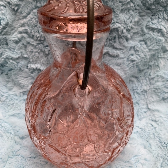 Glass Hand Blown Crackle Honey Jar by Chet Cole - Picture 6 of 15